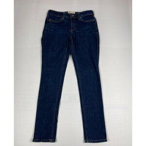 Carhartt Women 4 Regular 27.5" Slim Fit Skinny Leg Blue Denim Stretch Jeans